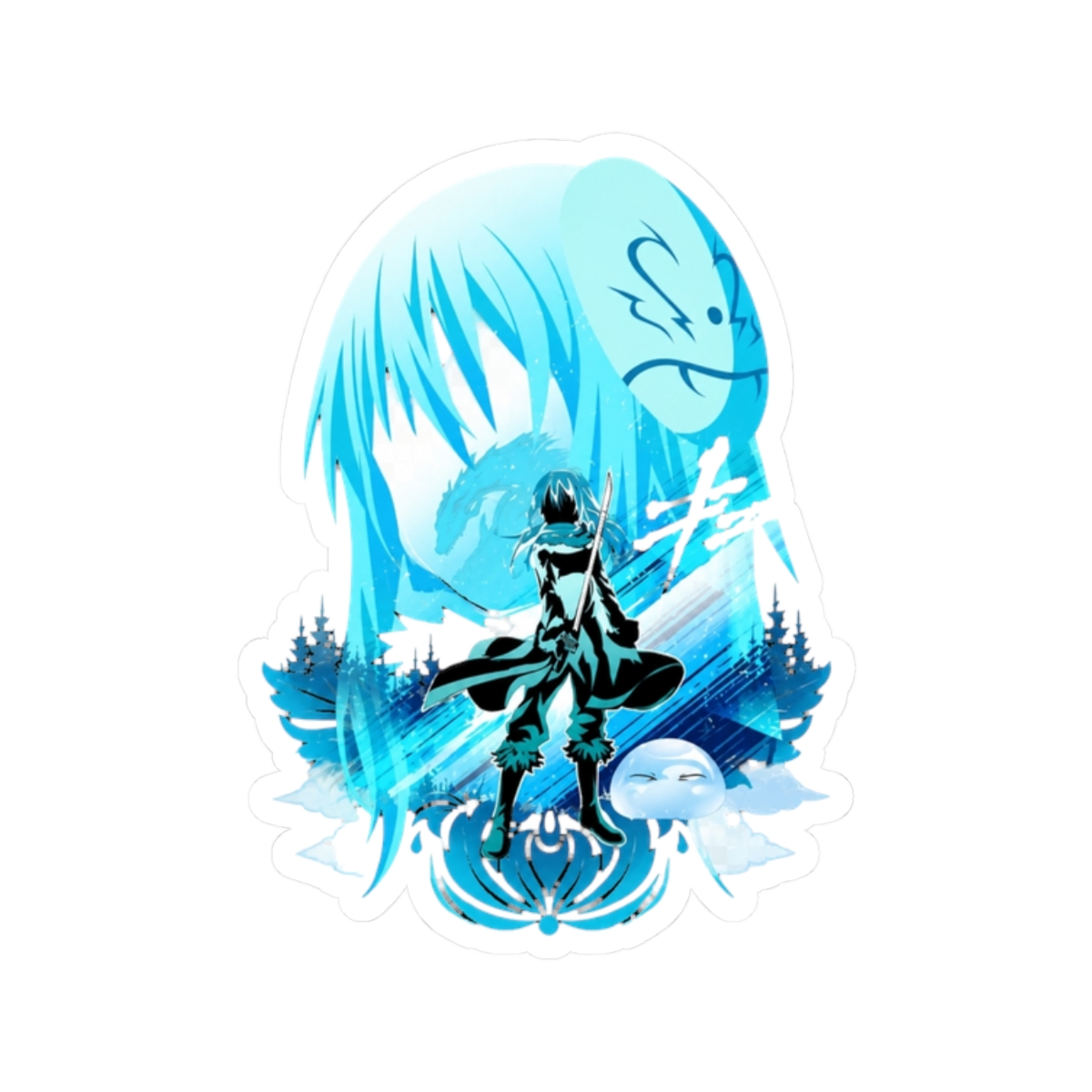 That Time I Got Reincarnated as a Slime Rimuru Tempest Sticker - alternate angle 3, merchandise