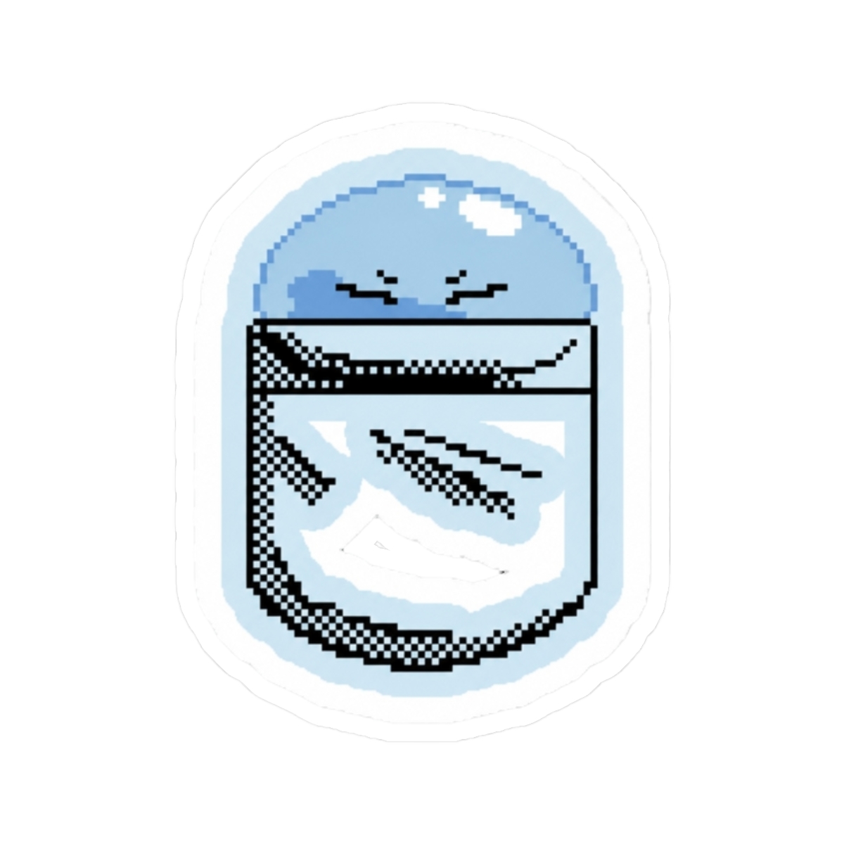 Rimuru Pocket 8-bit Sticker | That Time I Got Reincarnated as a Slime - alternate angle 3, merchandise