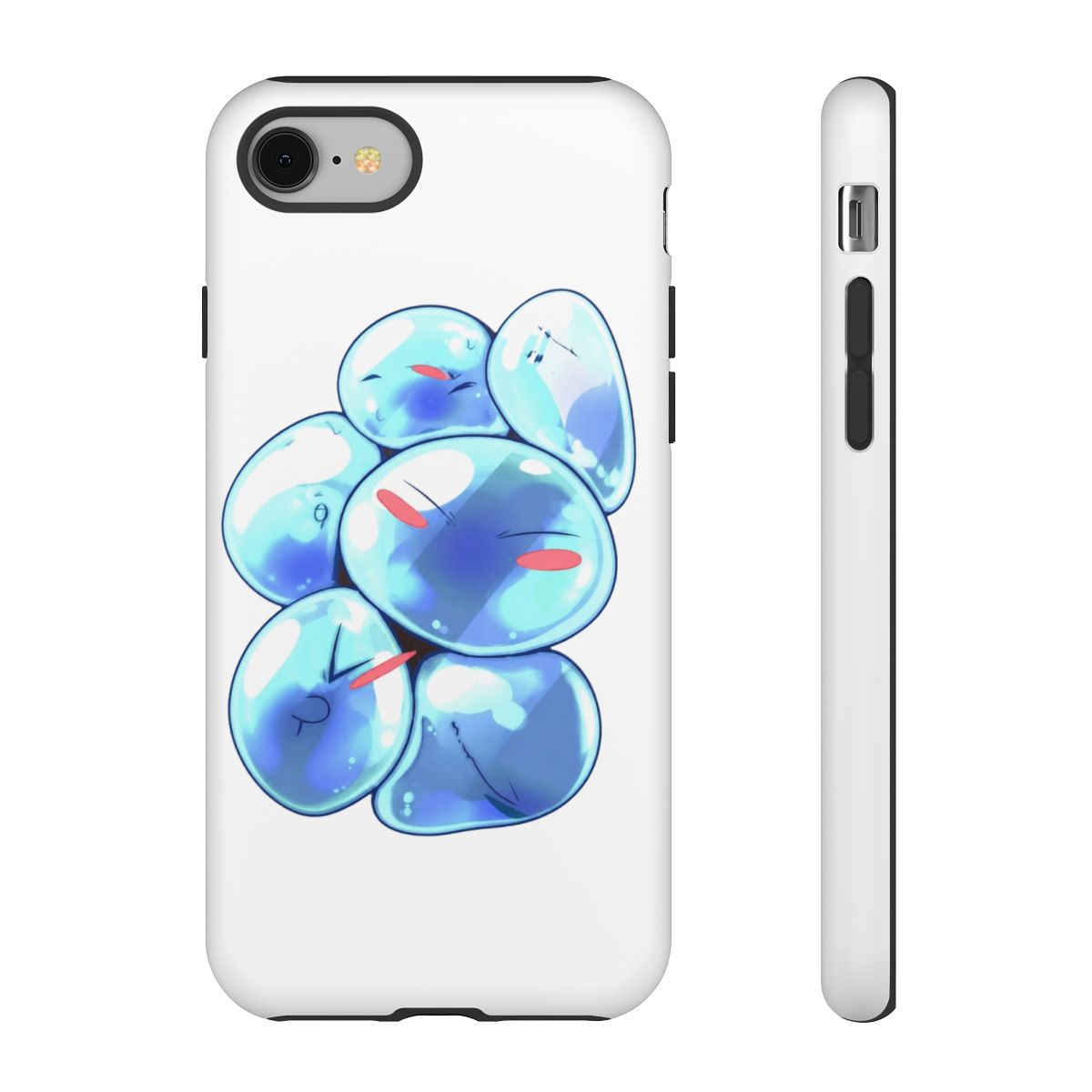 Akatxezy Anime Phone Case for iPhone 11 Pro Max, Rimuru Tensura Vivid Character Art, Blue Durable Tempered Glass & Shockproof TPU Cover | That Time I Got Reincarnated as a Slime - alternate angle 3, merchandise