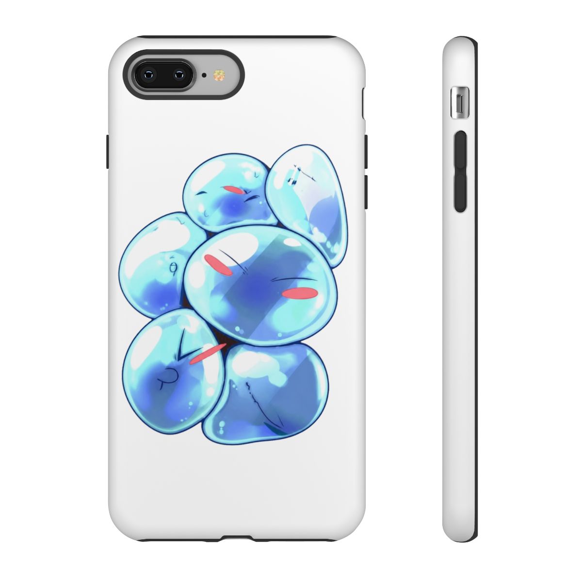 Akatxezy Anime Phone Case for iPhone 11 Pro Max, Rimuru Tensura Vivid Character Art, Blue Durable Tempered Glass & Shockproof TPU Cover | That Time I Got Reincarnated as a Slime - alternate angle 5, merchandise