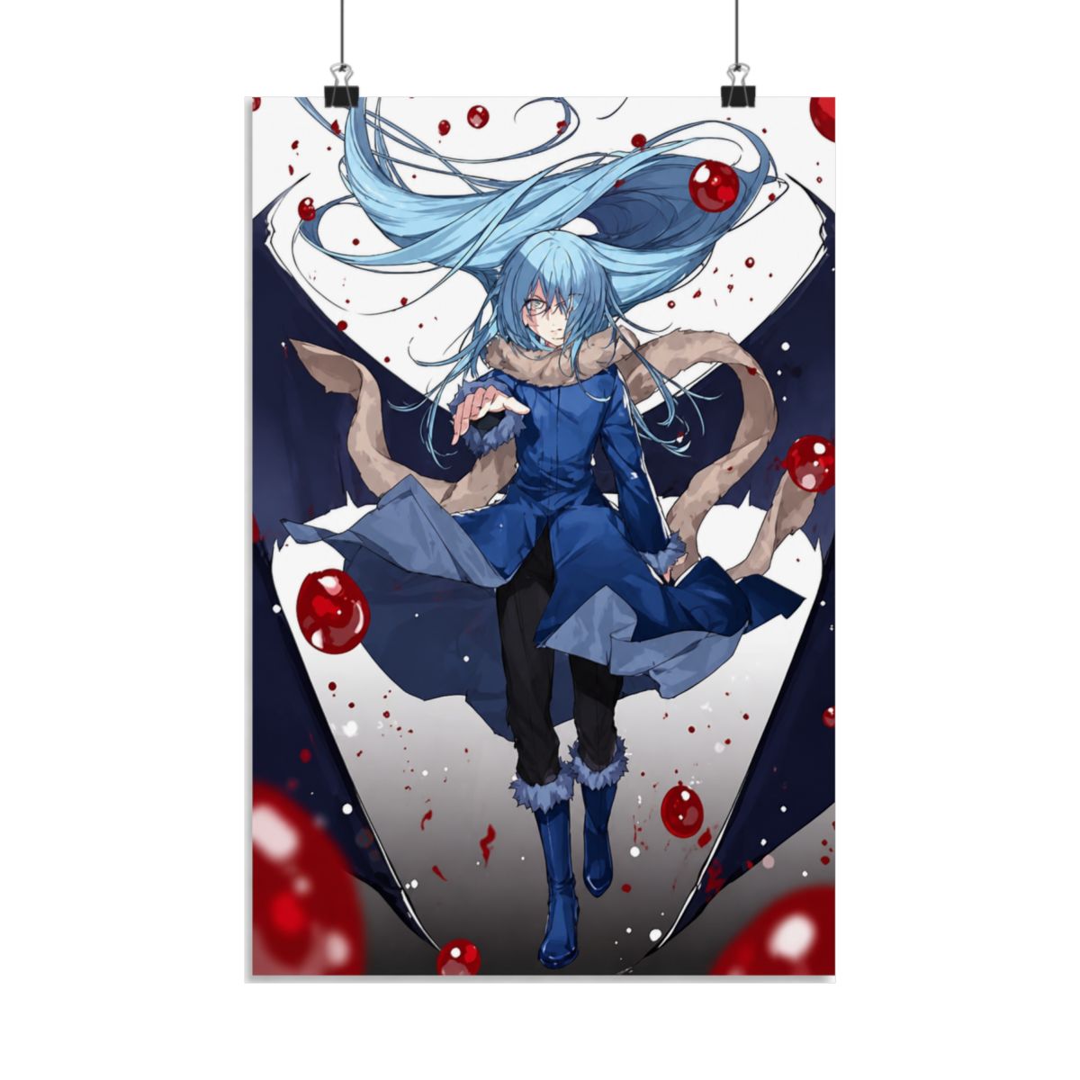 HCKOA Anime That Time I Got Reincarnated As A Slime Tempest Rimuru Poster Decorative Painting Posters Wall Art Living Room Posters Gifts Bedroom Painting 12x18inch(30x45cm) - alternate angle 3, merchandise