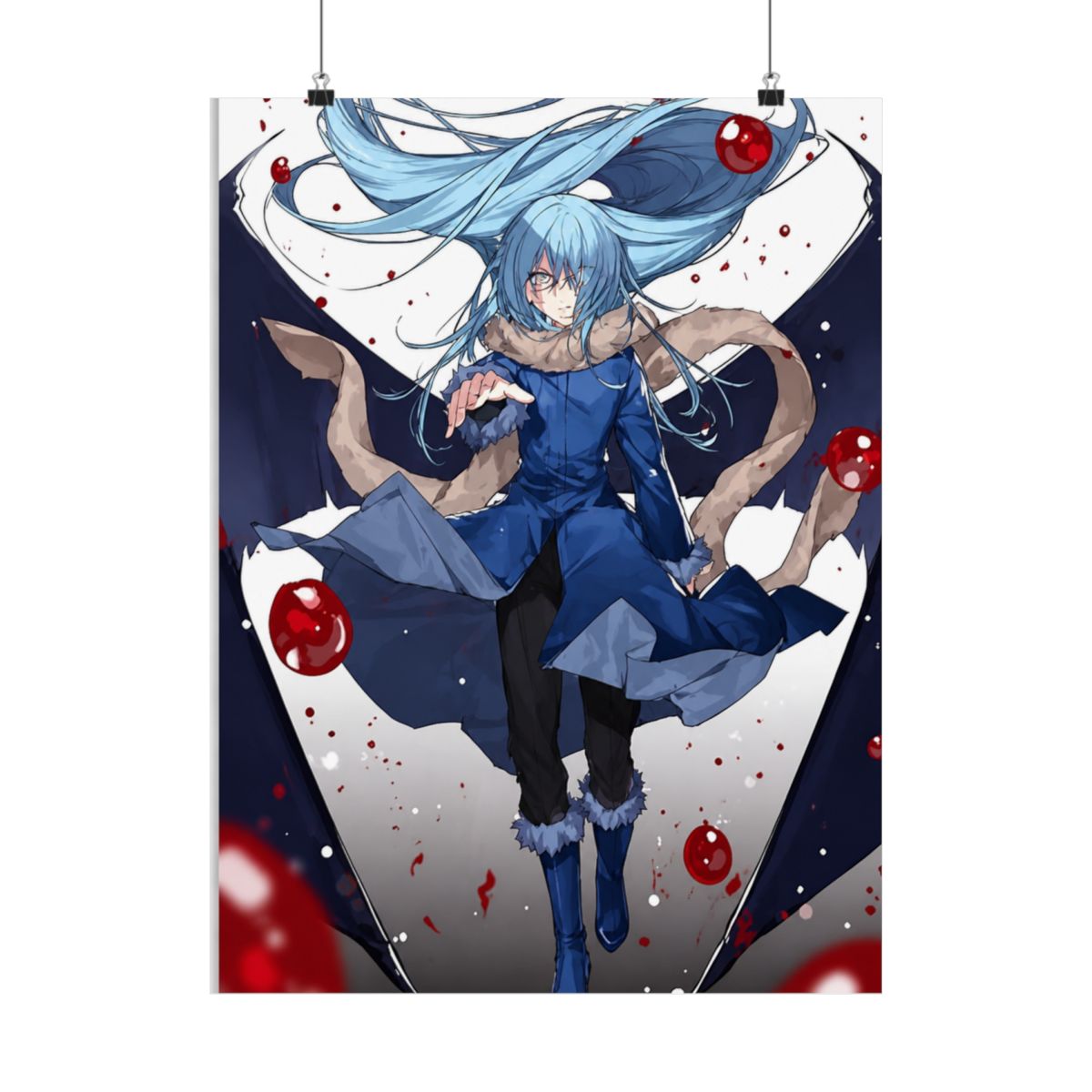 HCKOA Anime That Time I Got Reincarnated As A Slime Tempest Rimuru Poster Decorative Painting Posters Wall Art Living Room Posters Gifts Bedroom Painting 12x18inch(30x45cm) - alternate angle 1, merchandise